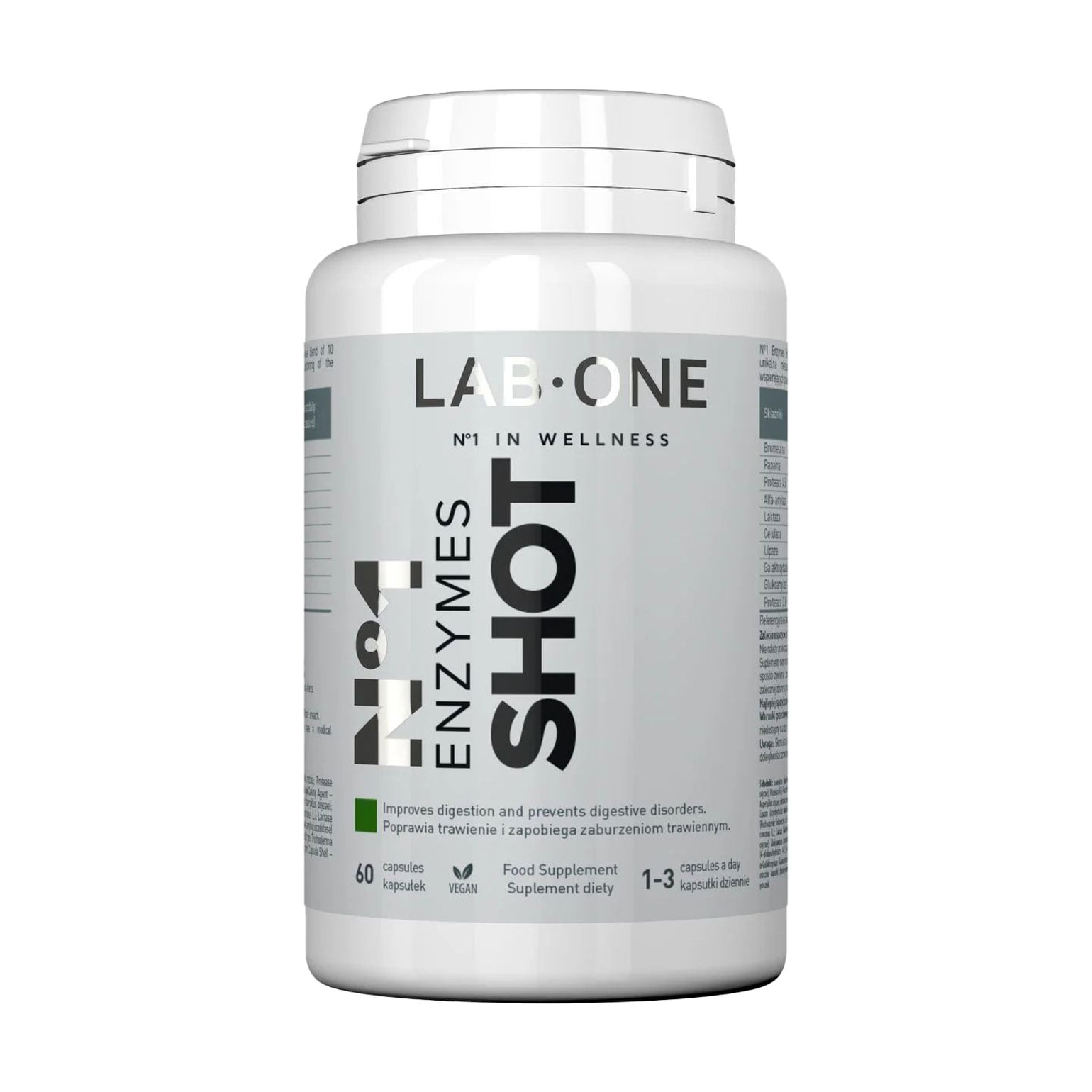 Ферменти Lab One N1 Enzymes Shot, 60 капсул