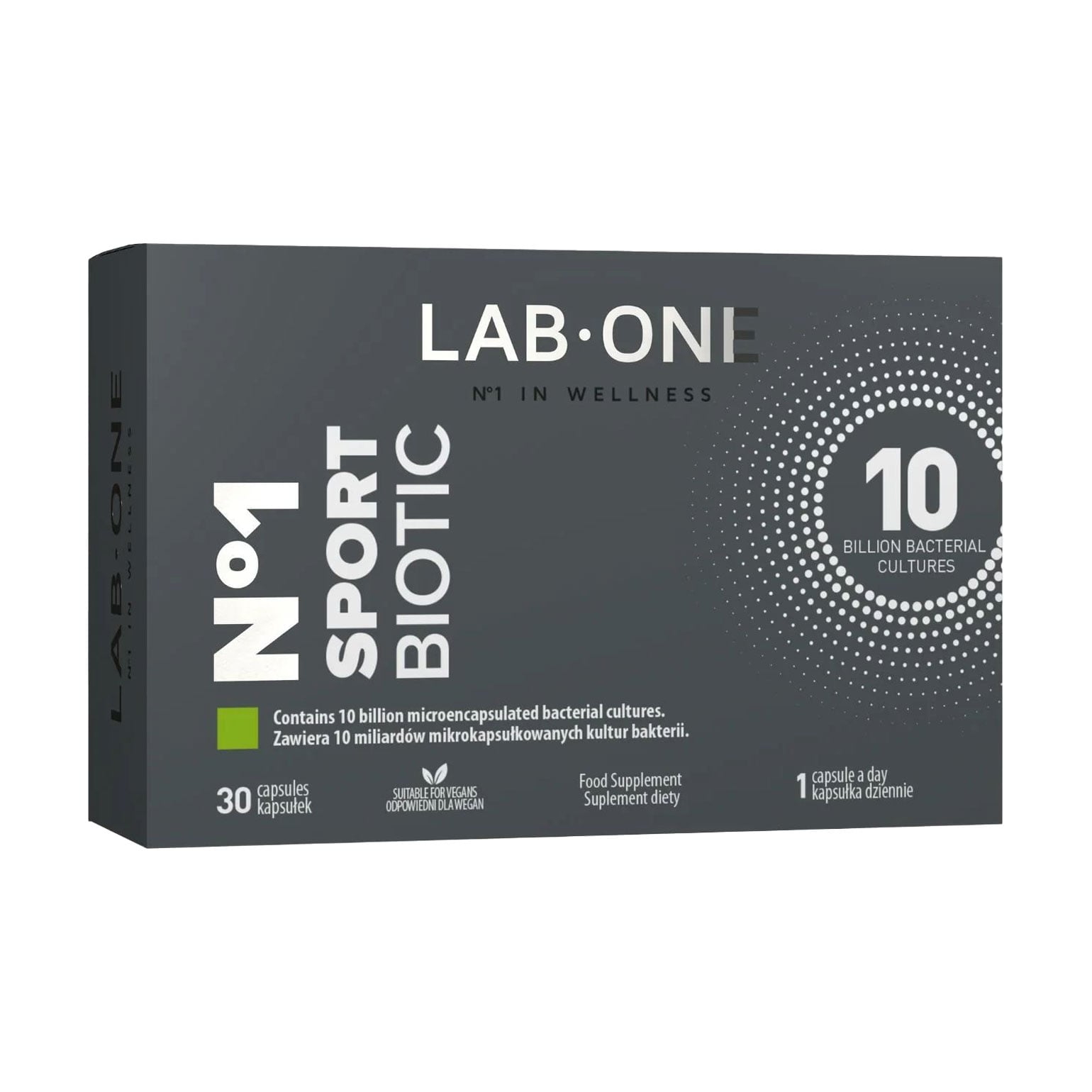 Пробіотик Lab One N1 SportBiotic, 30 капсул